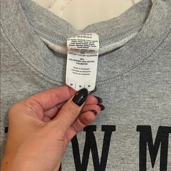 Gildan Gray Crew Neck Sweater - Picture 3 of 3